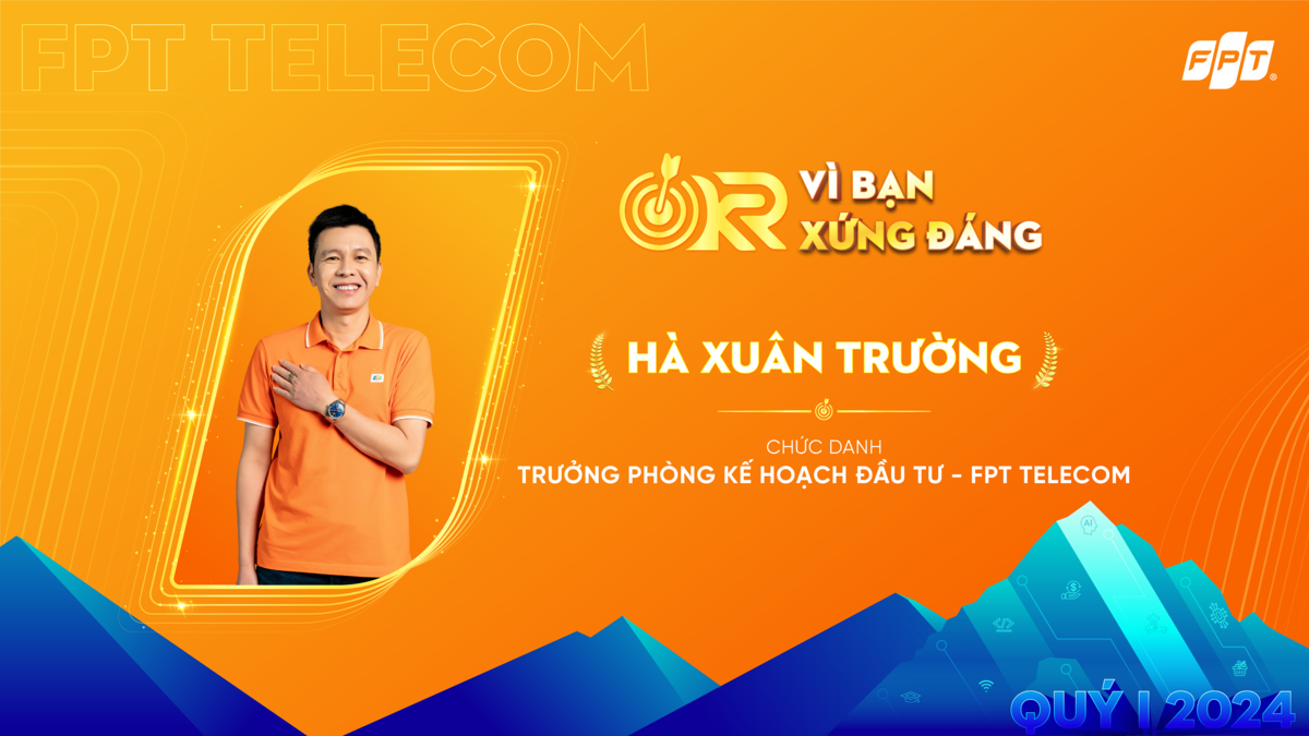 Anh Hà Xuân Trường - Trưởng phòng Kế hoạch đầu tư FPT Telecom.